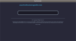 Desktop Screenshot of anartistsbusinessguide.com