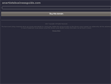 Tablet Screenshot of anartistsbusinessguide.com